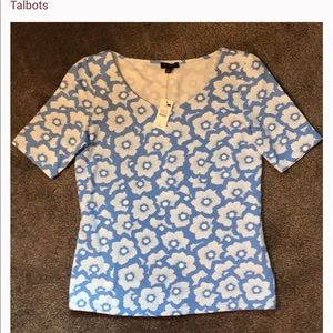 Talbots petite floral top!